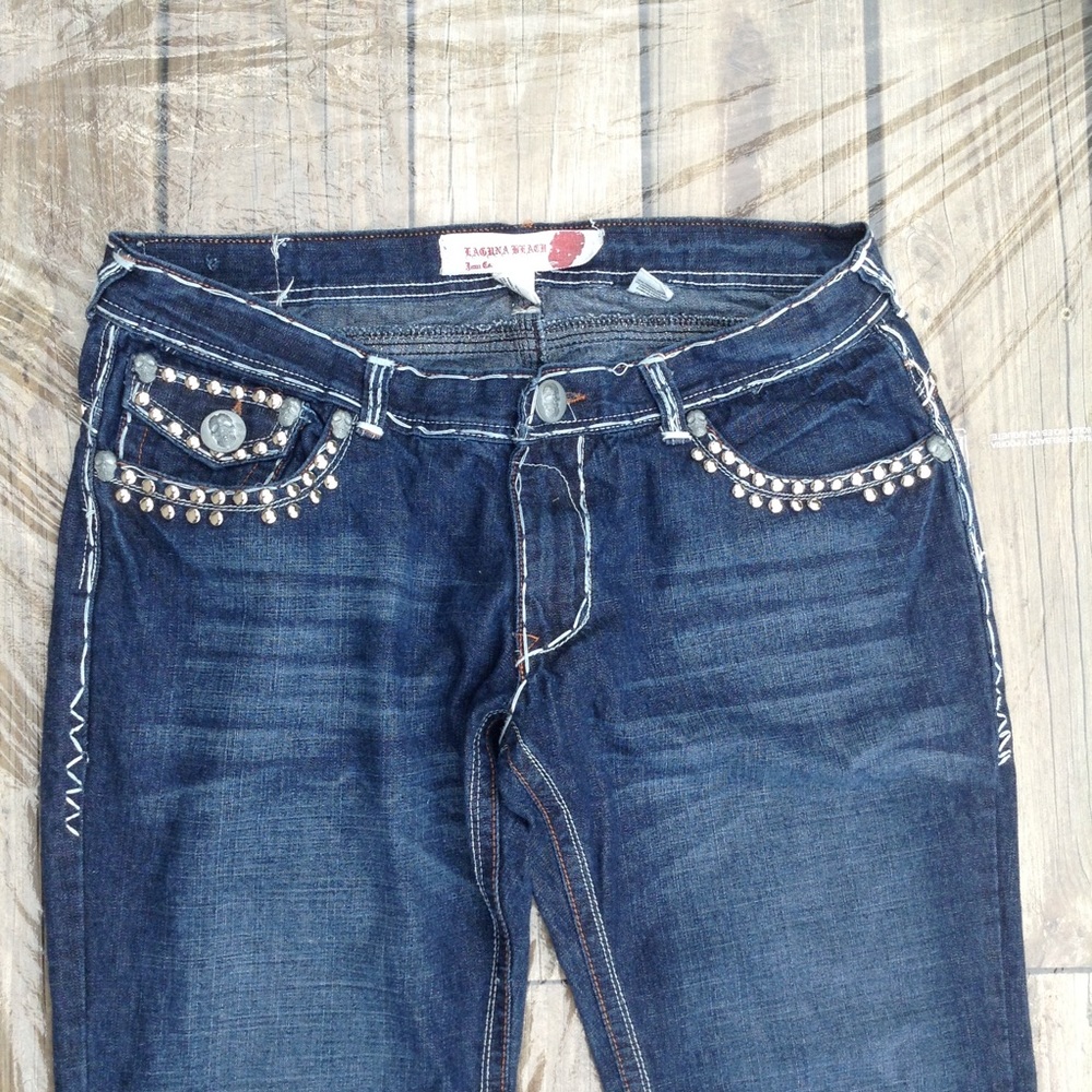 EUC Studded & Stitched Laguna Beach Jean Co Jeans - Picture 3 of 8